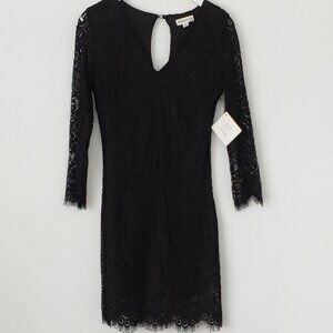 Stella Luce Black Lace Cocktail Dress